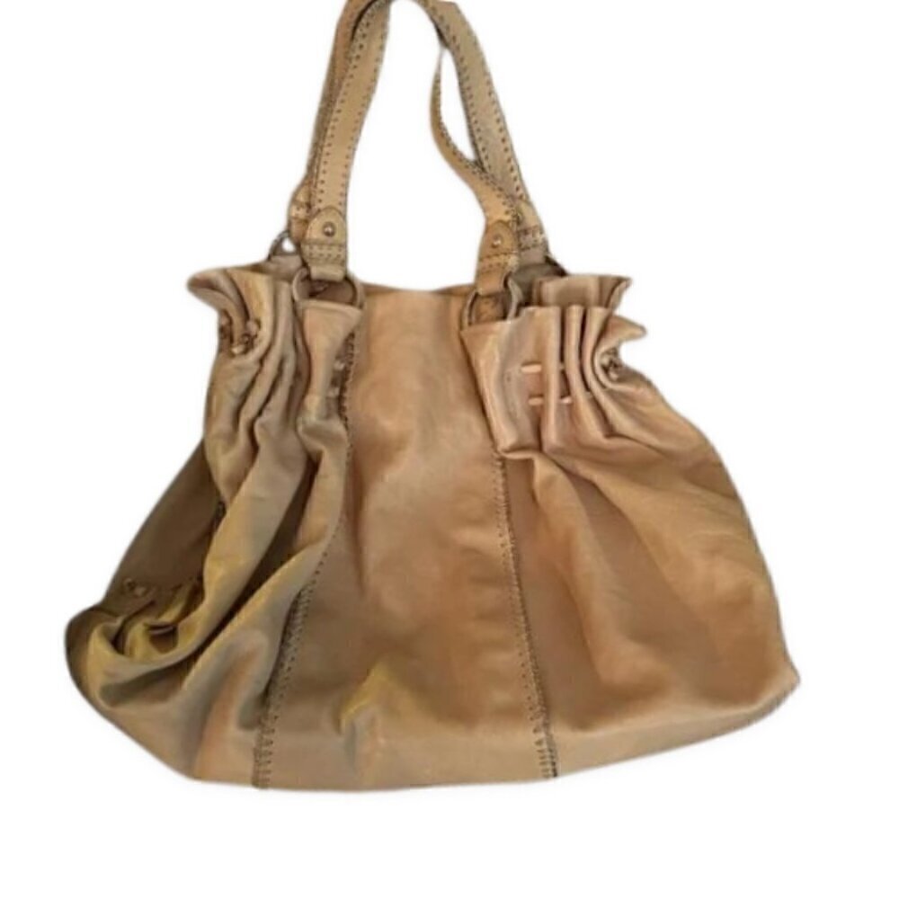 Leather Hobo Shoulder Bag Slouchy Magnetic - Picture 2 of 5